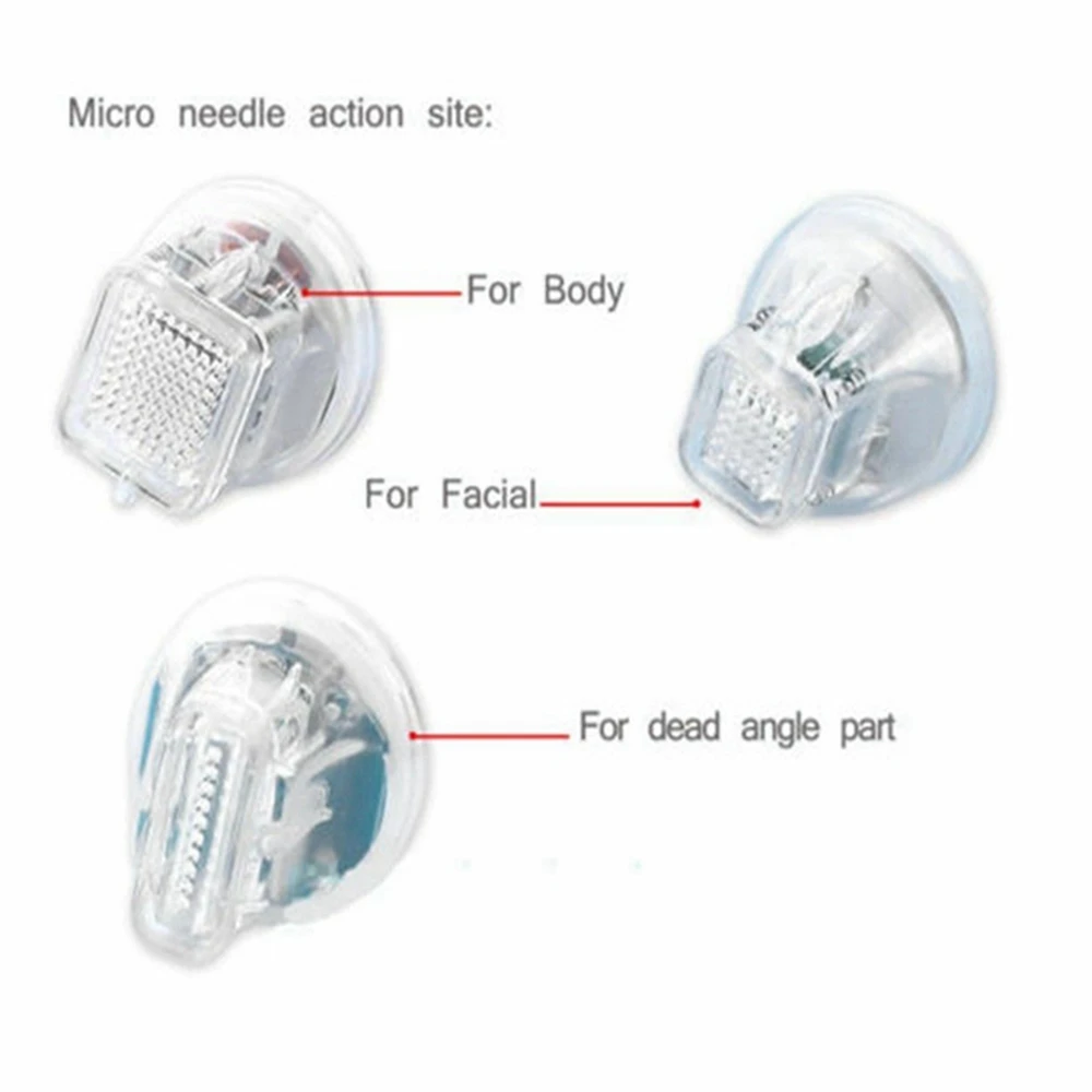 Less Pain Non-Insulated Micro Cartridge 10Pins 25Pins 64Pins Nano Tips For Micro Fractional RF Radio Frequency Machine