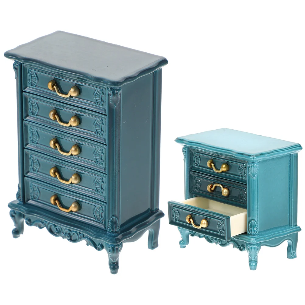 

Dollhouse Dresser Cabinet 1 12 Scale Wooden Dollhouse Movement Cabinet Sleeping Cabinet Mini Furniture Solid Wood Miniature