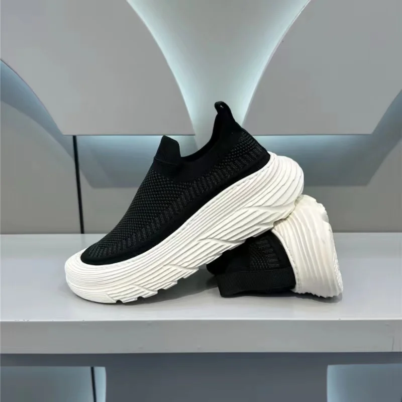 

Men's Sneakers Black Breathable Mesh Height Increasin Sport Shoes for Women Casual Fashion Outdoor Jogging Men Running Shoes