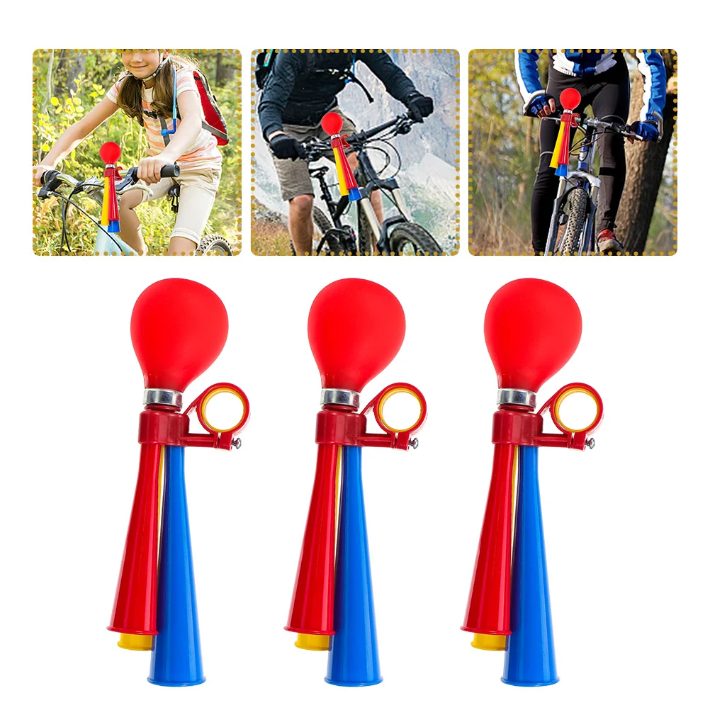 

3 Pcs Horn Bicycle Professional Bike Horns Lovely Air Convenient Bicycles Tool Accessories Versatile Handlebar Portable Supply