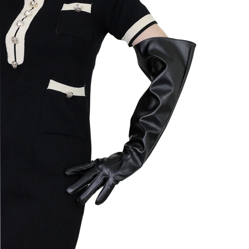 chinese dress ladies MRX Ladies Warm Winter Gloves Dress Thermal Lining Genuine Leather Brown, XL main image 0