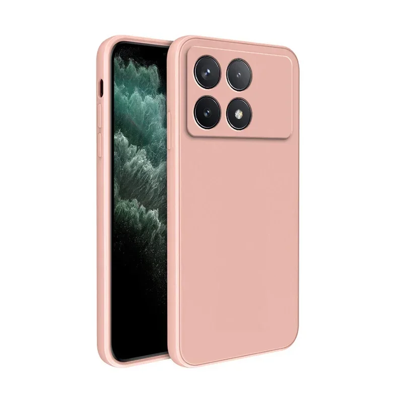 Liquid Silicone Matte TPU Case - Candy Color Camera Lens Full Protection Cover