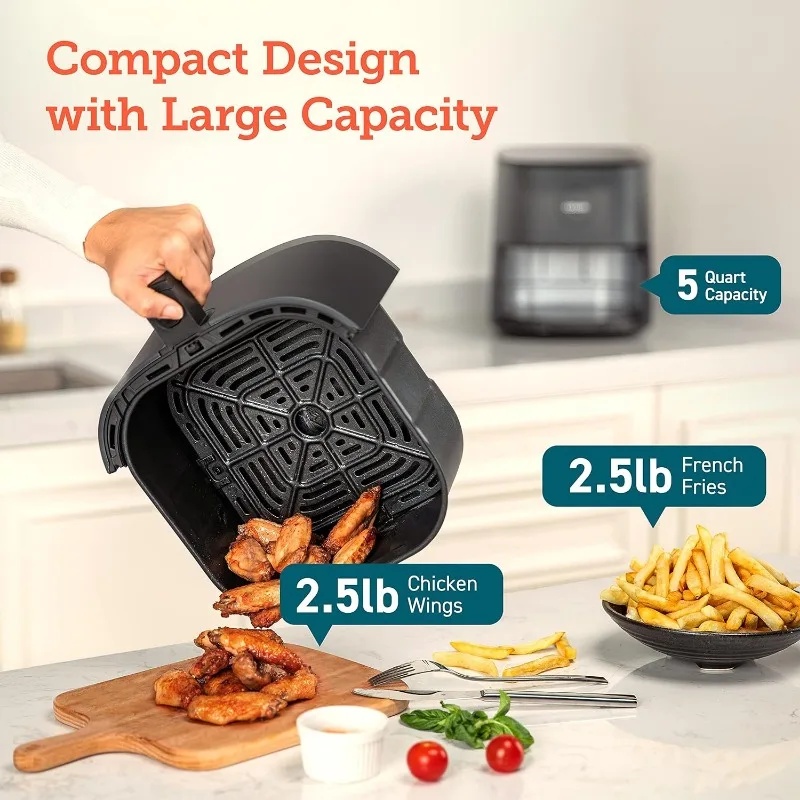 COSORI Air Fryer 4 Qt, 7 Cooking Functions Airfryer, Dishwasher-safe,  Designed for 1-3 People, Lite 4.0-Quart Smart Air Fryer - AliExpress