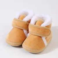 0-18 Months Newborn Baby Shoes for Boys and Girls Winter Warm Cotton Fashion Cute Snow Boots Comfortable Soft Sole Walking Shoes 5