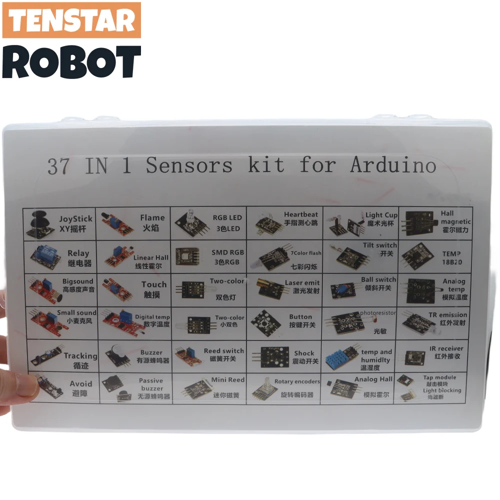 : 37 in 1 sensor module kit - for arduino starters... Kits-de-Sensor-37-en-1-para-Arduino-Starters-Kit-de-Sensor-contiene ...