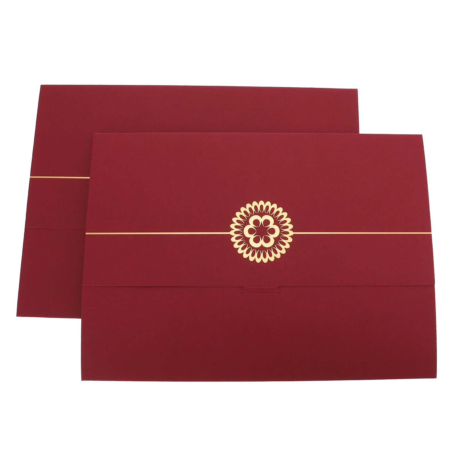 

2 Pcs Honor Certificate Cover Holders Envelope Paper Document Letter of Appointment