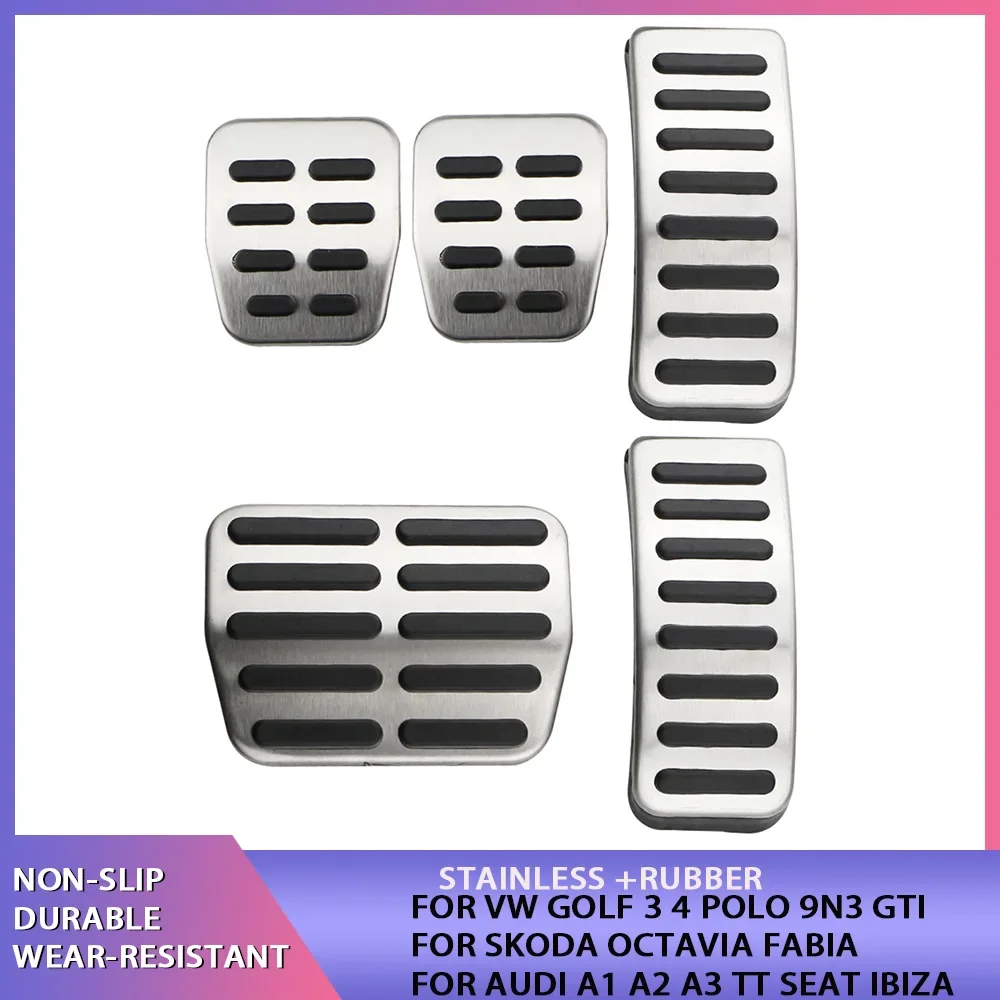 Pedali Auto In Acciaio Inox Per Vw Golf 3 4 Polo 9 N3 Gti Per Skoda Octavia Fabia Per Audi A1 A2 A3 Tt Seat Ibiza Auto Pedal Cover