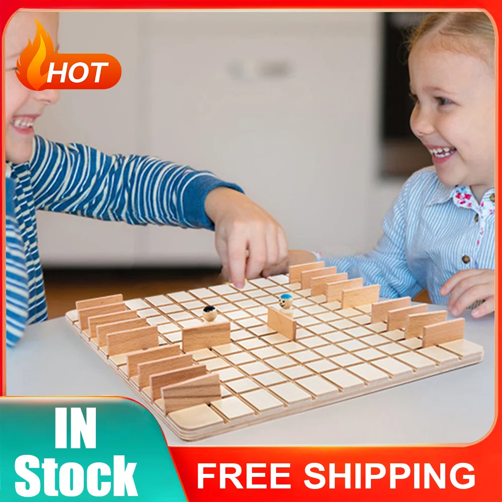 Funny] Board Game Quoridor toy Best Gift For Children Family Party Game The  most popular wood chess educational game - AliExpress