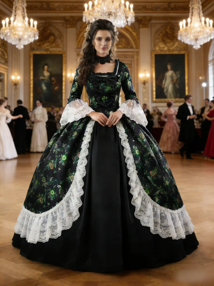 18世紀の女性のためのマリーアントワネットドレス、ビクトリア朝の