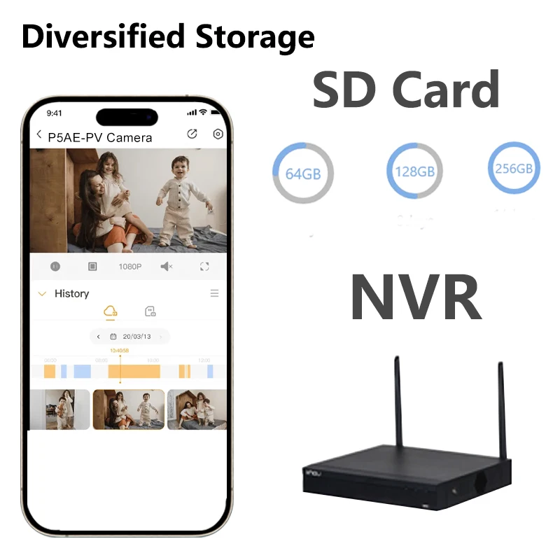 Telecamera WIFI Dahua IPC-T4A-PV 4MP con Comunicazione Bidirezionale, Rilevamento Umano, Allarme Sonoro e Luminoso, Monitoraggio CCTV - immagine 5