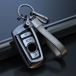Premium Car Remote Key Case Cover - Keyless Entry Protection (Grey SET)