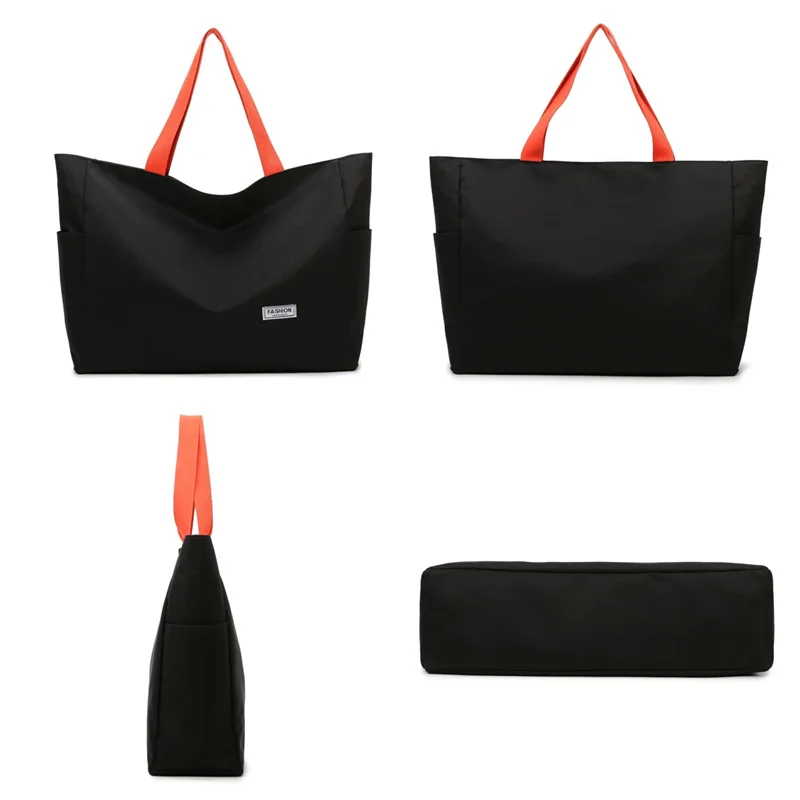 Women's Leisure Shoulder Bags Waterproof Oxford Ladies Fashion Fitness Travel Bags Designer Large-capacity Female Light Handbags