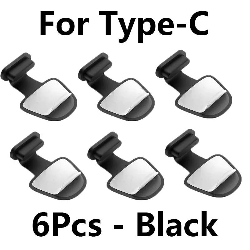 6pcs-For TypeC-Black
