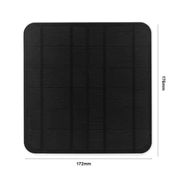 Panneau solaire 20W 5V, étanche IP65, pour caméra de sécurité extérieure, Port Micro USB et USB-C, câble de chargement de 9.8 pieds 360 ° Support réglable 6