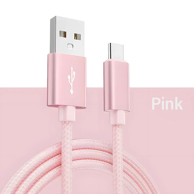 Braided USB-A to USB-C Fast Charging Data Cable - Available in 1m/2m/3m Lengths