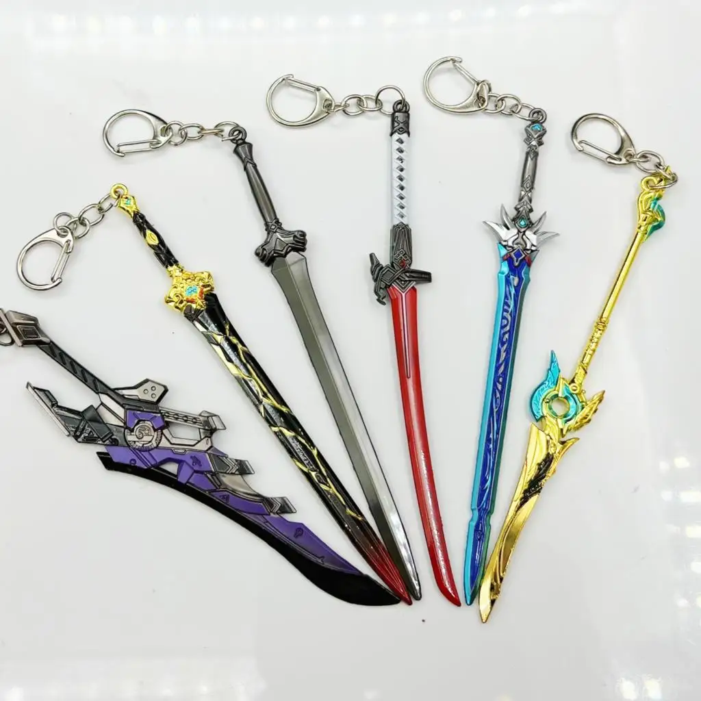 

Cool Keychain Key Sword Tag for Car Motorcycles Keys Holder Weapon Keyring Women Men Fashion Game Jewelry Gifts Accessories