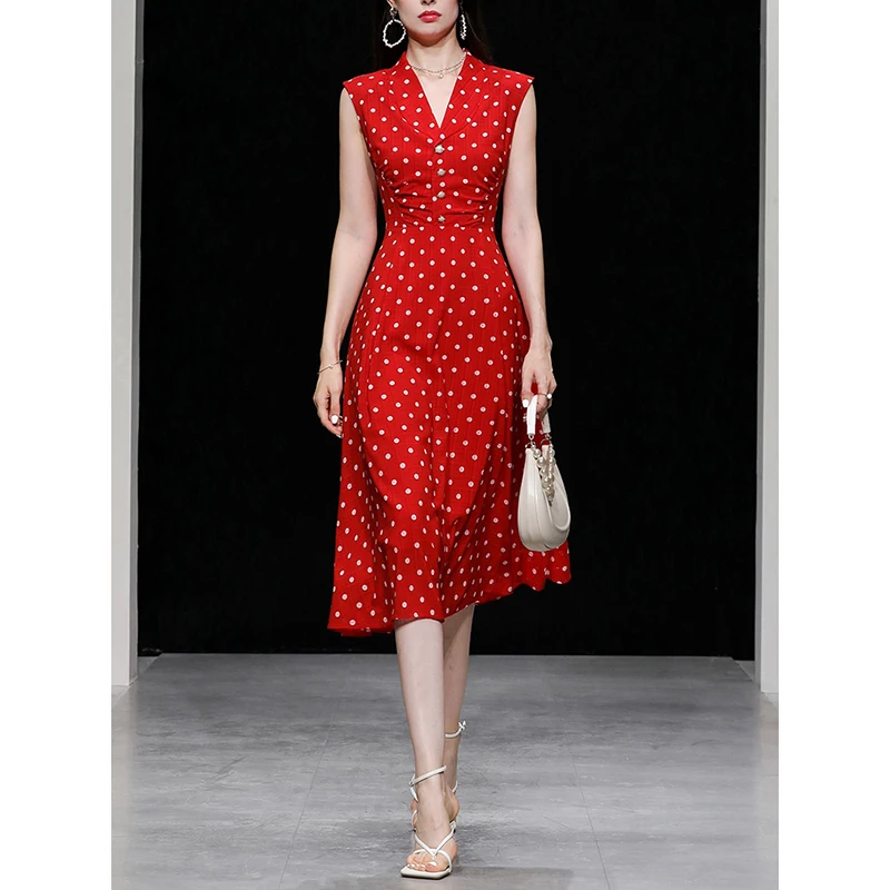 

Women's Fashion Skims Dresses 23 Spring Summer Ladies Sexy Red Chiffon Office Work Daily Beach Wear Fairy Body Con Desire Dress