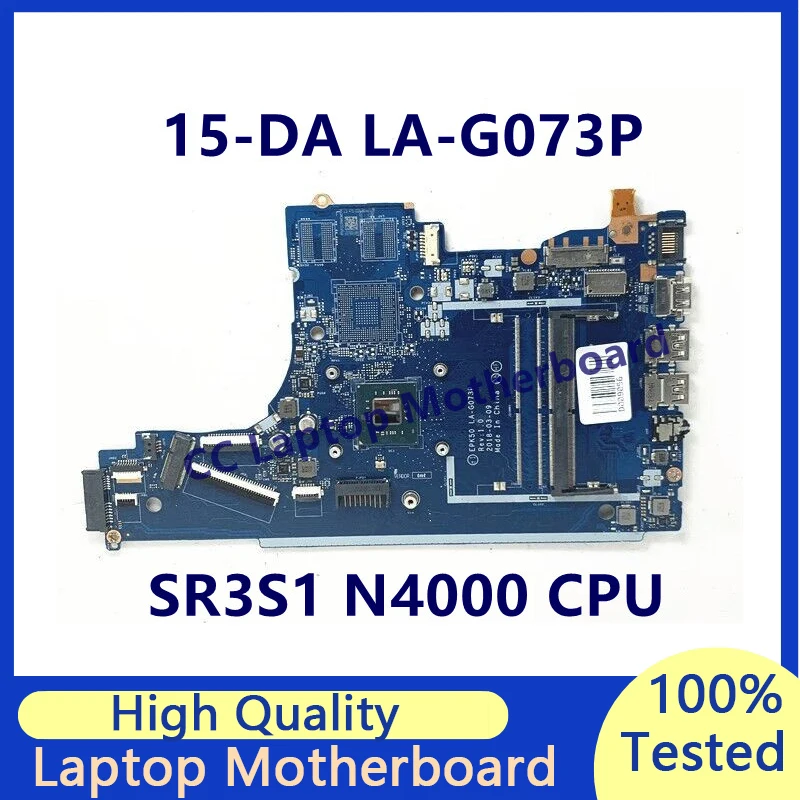 

EPK50 LA-G073P For HP Pavilion 15-DA 15T-DA Laptop Motherboard With SR3S1 N4000 CPU Mainboard 100% Fully Tested Working Well