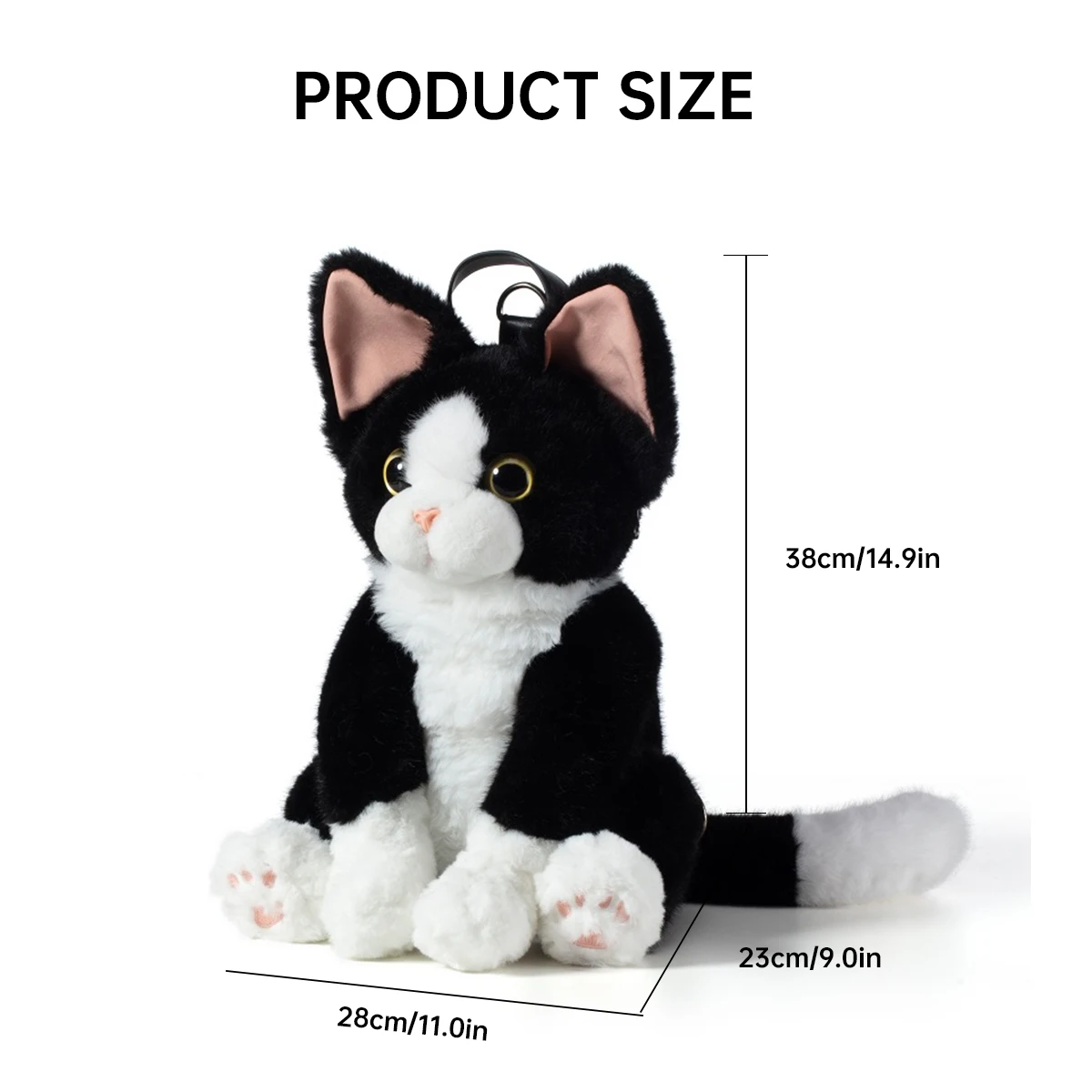 Simulated Plush Dog Backpack, Small Dog Bag, Plush Toy Backpack, Gift for Friends, Girls' Birthday Gift, Stylish and Trendy