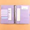 Envelope Notebook 6-hole Cash Envelopes Notebook Water-resistant Binder with 100 Envelopes Money Saving Challenge for Planning 4