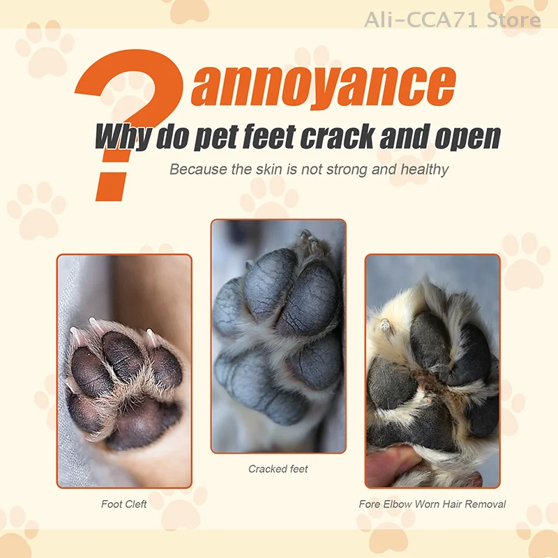 Pet Paw Balm Cat Dog Moisturizing Claw Cream Prevent Cracking Noses Paws Moisturizer Cream Dog Nose Snout Soother Pet Supplies