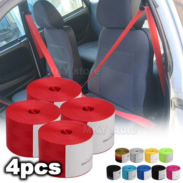 3.6 mètres, renforcement de la sangle de ceinture de sécurité en tissu pour  voiture de course, ceintures de sécurité modifiées, sangles de harnais  certifiées Standard - AliExpress