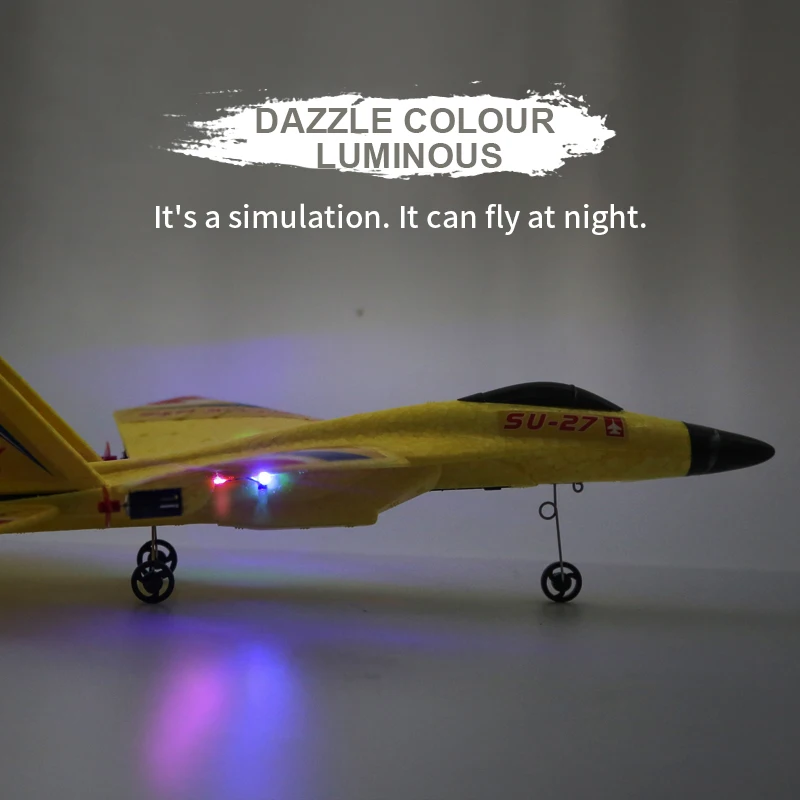 RC Aircraft SU27 Plane 2.4G Radio Control Glider Remote Controlled Fighter Plane Foam Airplane Model Toys for Children Boys 5