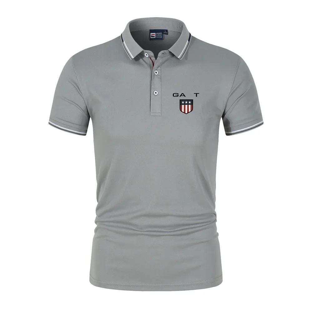 

Men's new summer casual Polo, fashionable and breathable quick drying short sleeves, can be worn all year round