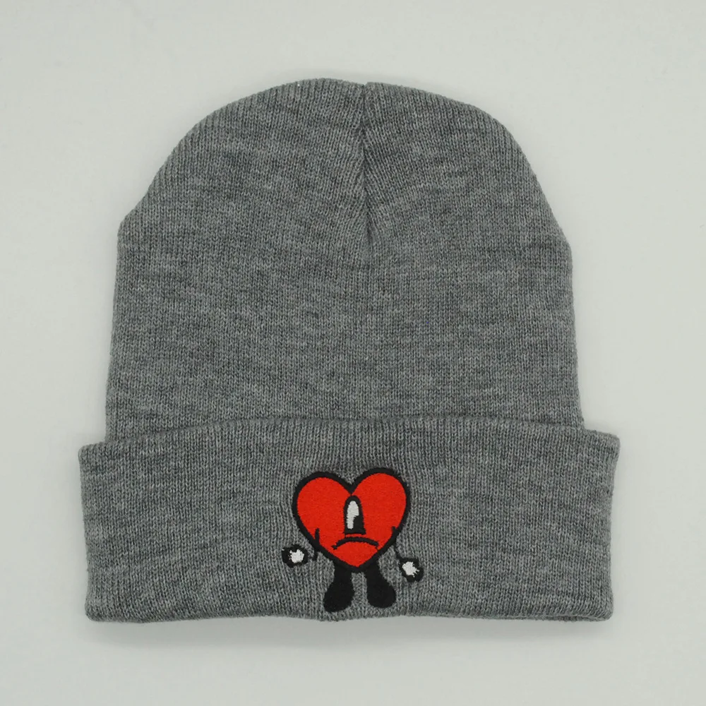 Anime Bad Bunny Warm Hat Cosplay Women's Versatile Knitting Embroidery Cap Personality Trend Outdoor Hat