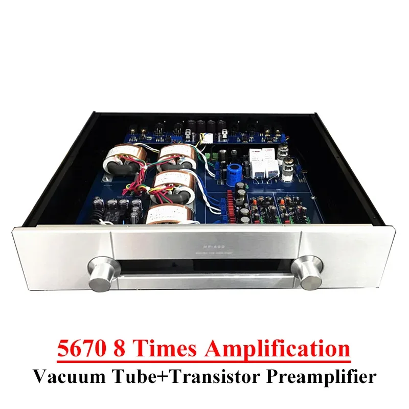 

8 Times Amplification 5670 Vacuum Tube Preamplifier Transistor Preamplifier RCA Balanced XLR Input Output HIFI Amplifier Audio