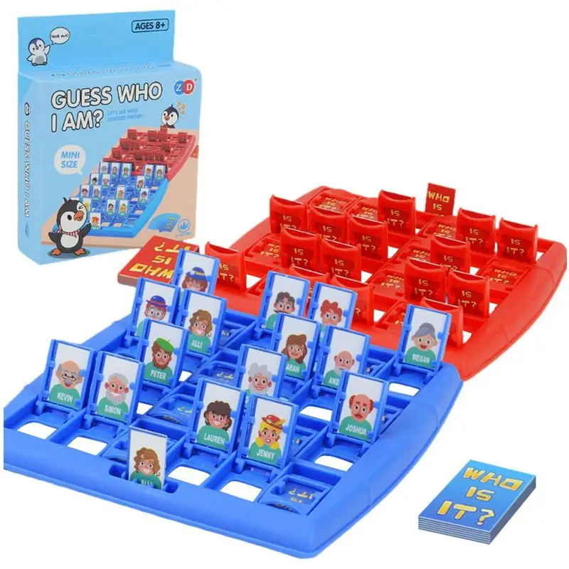 Who I Am Board Game 96Pcs Funny Logical Reasoning Thinking Puzzle Parent-Child Interactive Educational Board Game Toy Gifts 5