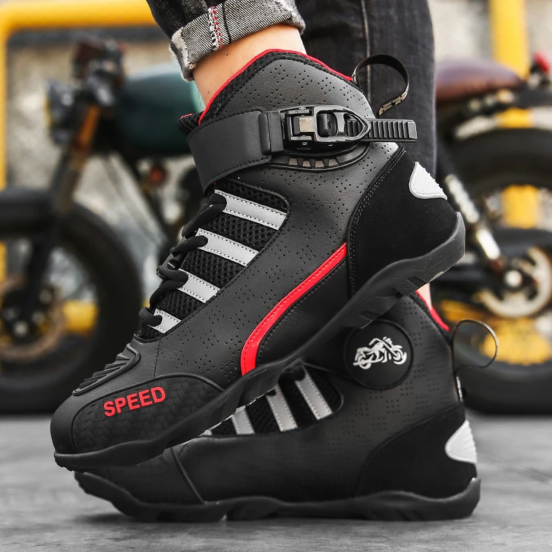 Motorcycle Shoes Waterproof Off-road Traction Motorcycle Cycling Shoes Men Women Four Seasons Outdoor Leisure Sports motorcycle shoes