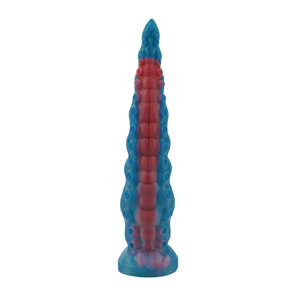 Silicone Space Octopus Anal Plug With Tentacle Whip Unisex Toy_voghion.com