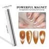 10Pcs Nail Magnet Tool Set Magnet Plate Wand Board Magnetic Pen Stripe Nail Magnet Double Ended Magnet Wand Magnet Stick Cat Eye 2