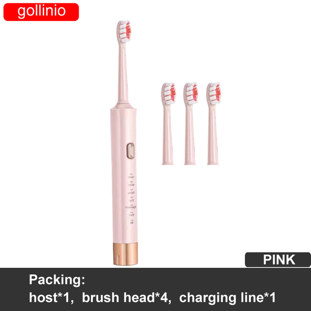 Electric Toothbrush Usb fast charging GL62A Adult  electr teeth brush Rechargeable prodent  Replacement Head case