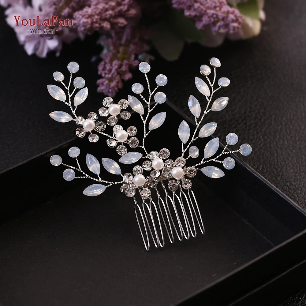 YouLaPan Bridal Wedding Accessories Protein Diamond Hair Accessories Fashionable Women's Haircomb Bridal Hair HP293