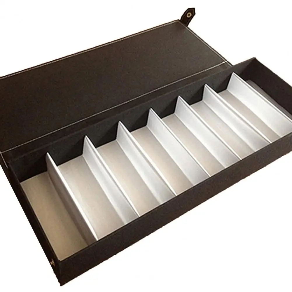 Haofy Brillenetui Mit 5 Fächern – Sonnenbrillen-Organizer Aus Leder & MDF, Rosa