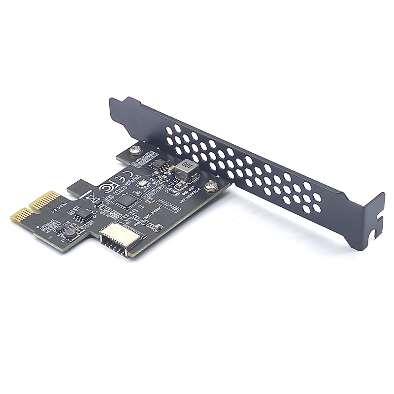 Adaptador Pcie Tipo-c Frontal Cartão de Expansão Pci Express Express 2.0 x1 Usb 3.2 Gen1 Tipo-c Riser Usb3.1 Gen1 A-key 5gb Novo - Imagem 2