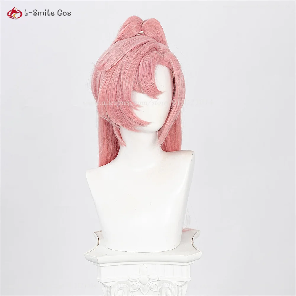 Nicole Demara Cosplay Perücke – 2 Styles, 80cm, Pink, mit Ponytail, Hitzebeständig, Synthetik, Anime Damen 12