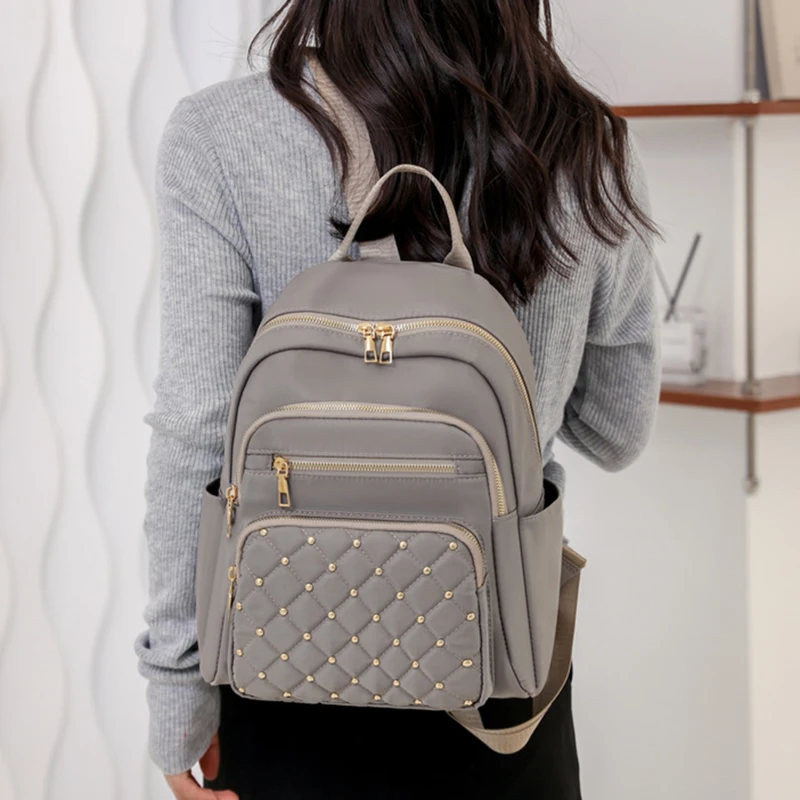 

Fashion Women Backpacks High Quality Nylon Female Big Travel Back Bag Large School Bags For Teenage Girls Shoulder Bag