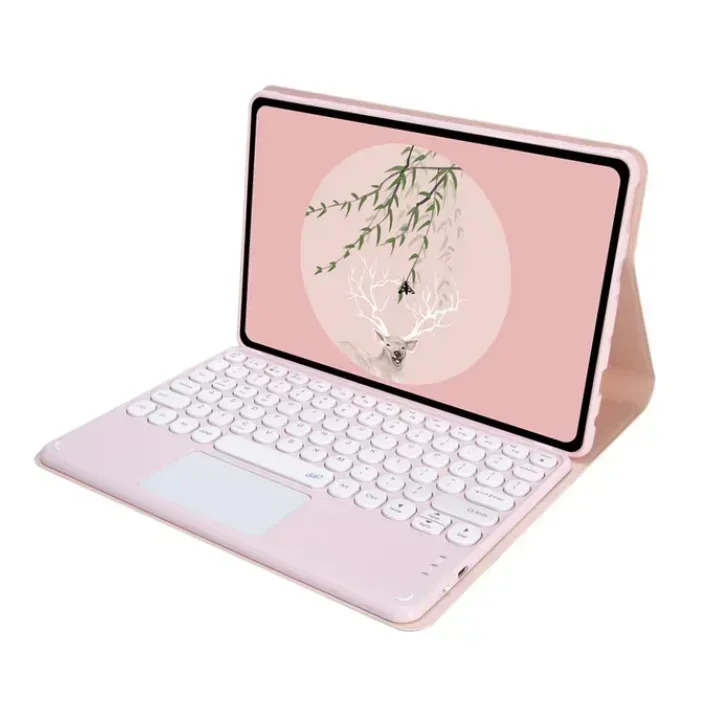 Enhanced Tablet Case with Detachable Bluetooth Keyboard, 8.7-Inch Cover