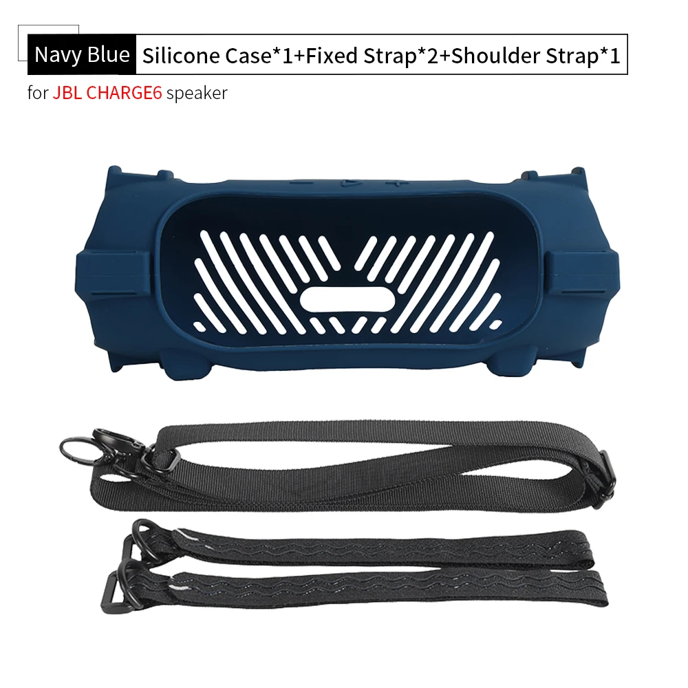Portable Protective Sleeve For JBL CHARGE ESSENTIAL Speaker Silicone Carrying Case With Shoulder
