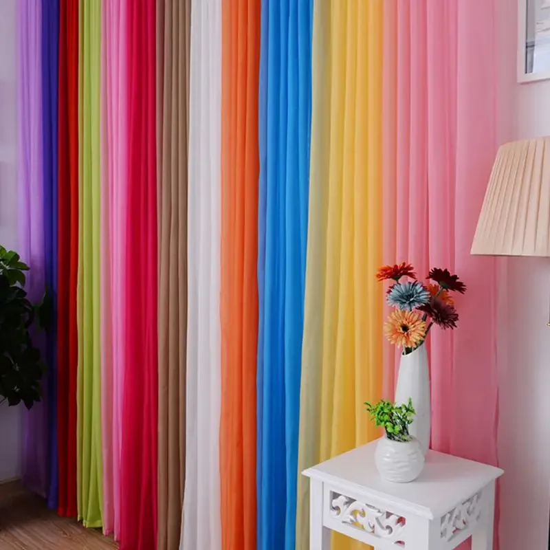 Curtains black and white drapes Sheer yam tulle Orange Tulle for ivory curtains green curtains wedding ceiling WP184C sheer curtains window curtains decor curtains light filtering curtains