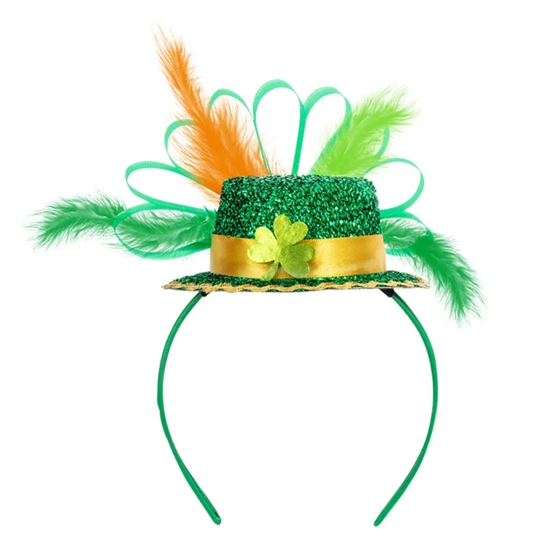 

StPatrick Hair Hoop Carnival Celebration Headwear Traditional Holiday Headbands