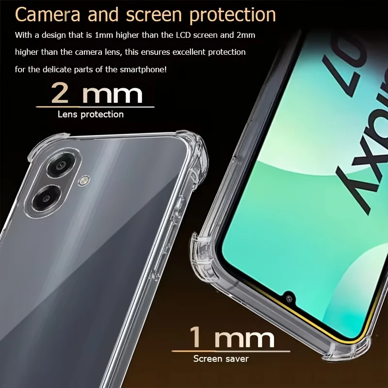 Clear Soft Silicone Transparent Phone Case Back Cover