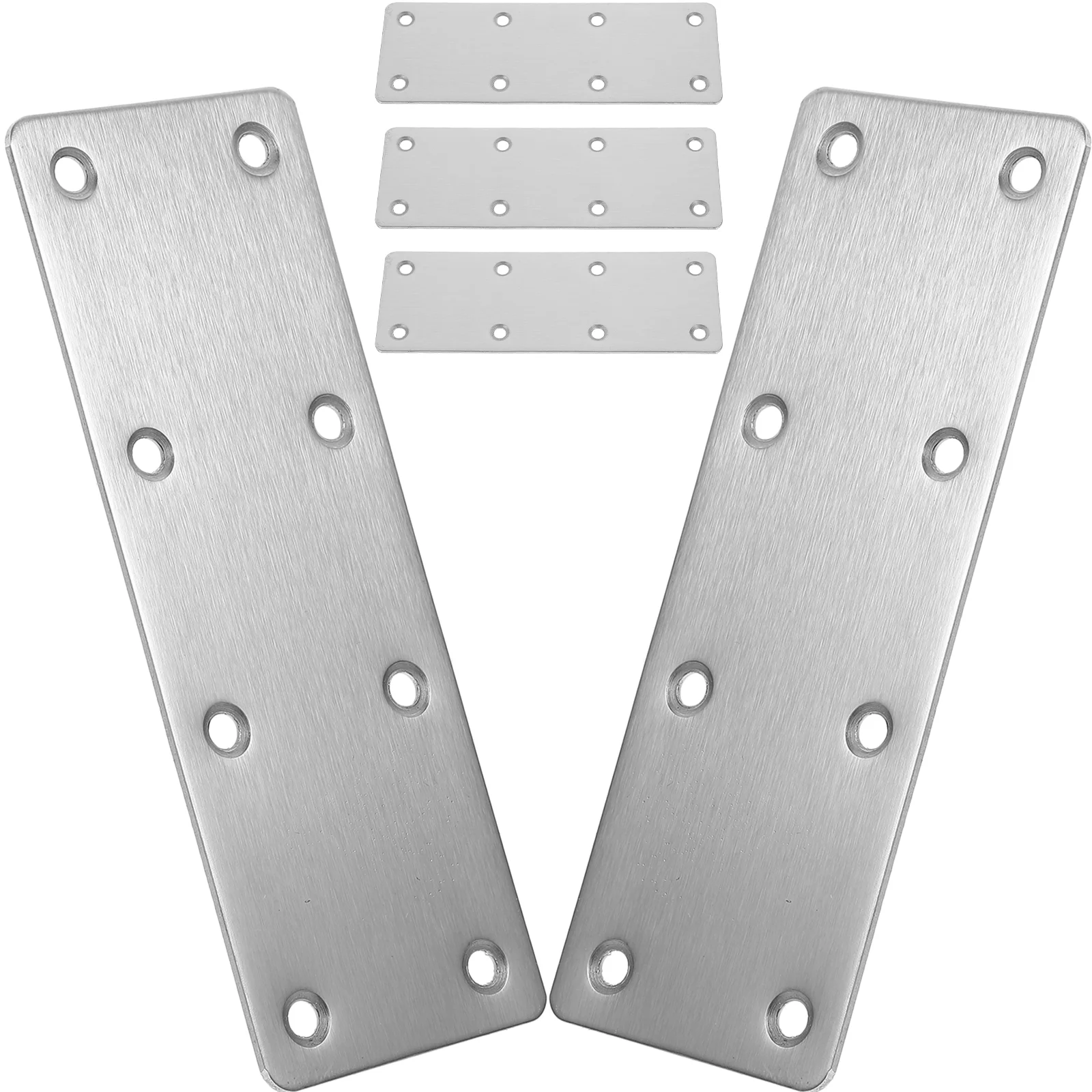 

5pcs Flat Corner Braces Straight Mending Plates Stainless Steel Fixing Corner Brace with Screws