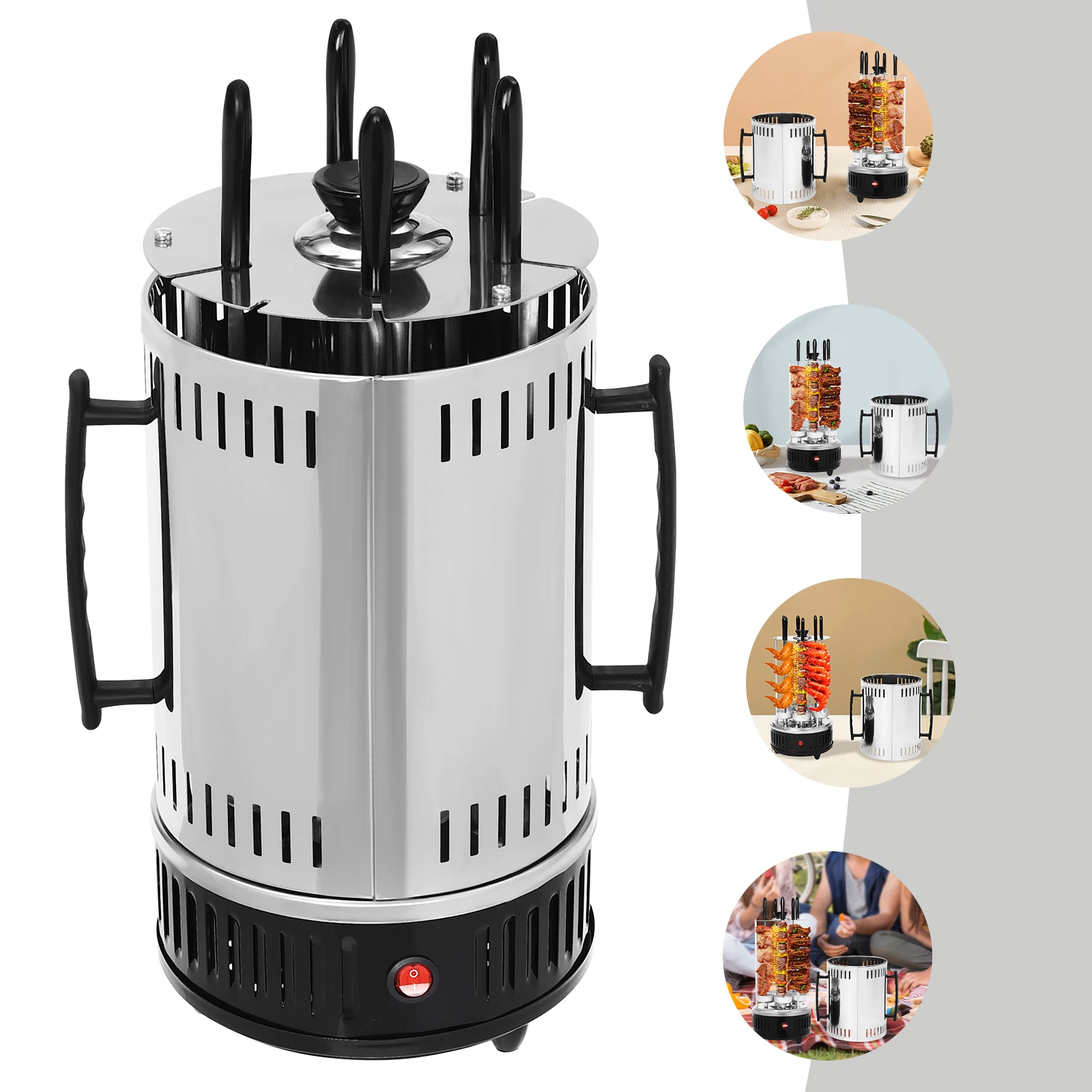 Elektrogrill vertikal: Kebab, Shawarma & BBQ mit 1000 W