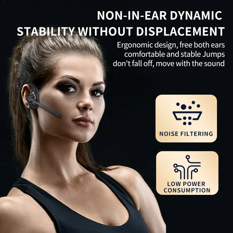Bluetooth Headsets Wireless Noise Cancelling for Office