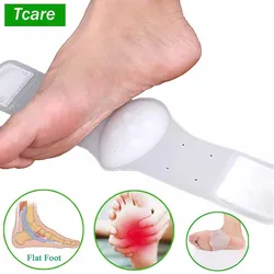 Tcare 1Pair Arch Support Brace - Non-Slip Sole Foot Arch Support Plantar Fasciitis Heel Pain Aid Feet Care Absorb Shock Cushion