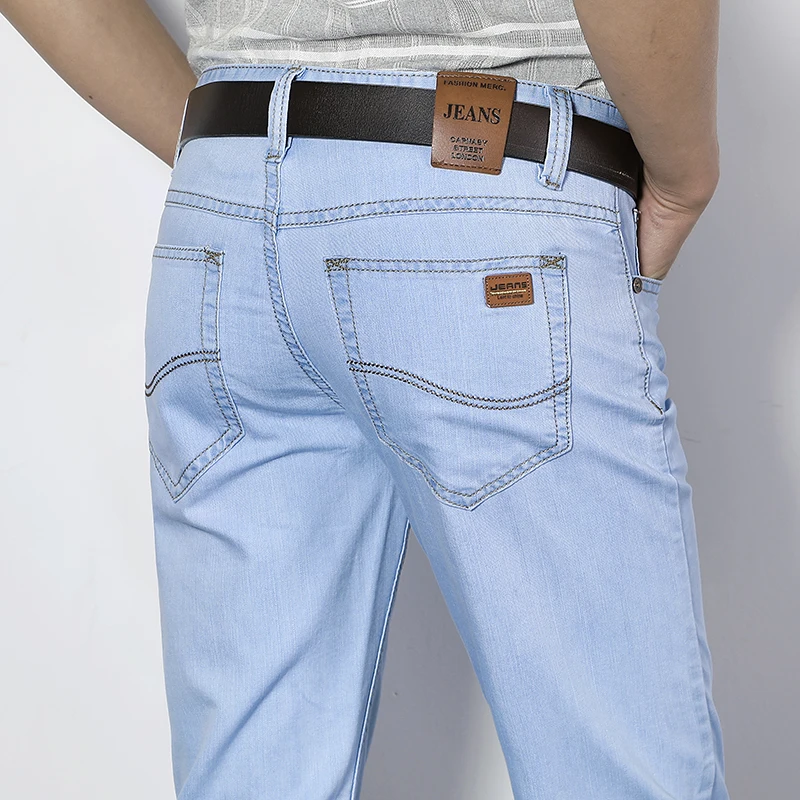 

Men Business Jeans Classic Male Cotton Straight Stretch Brand Denim short Pants Summer Overalls Slim Fit short Trousers 2023